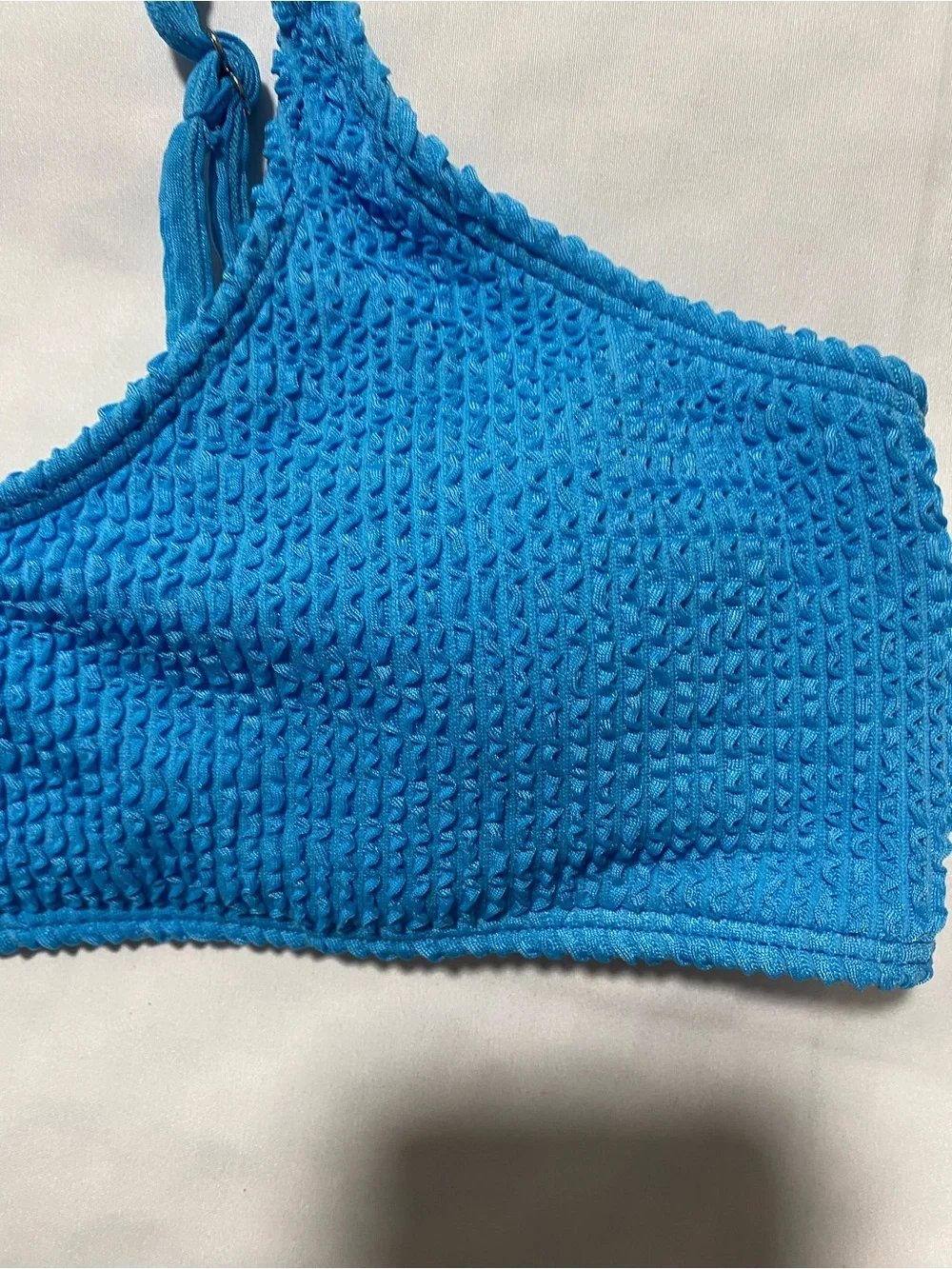 Blue Textured Bikini Top - Women Swim Bikini
